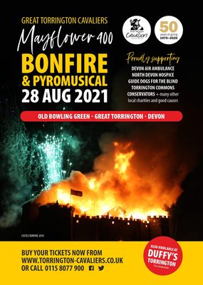 Torrington Cavaliers Bonfire & Pyromusical 2021 Mayflower 400 T