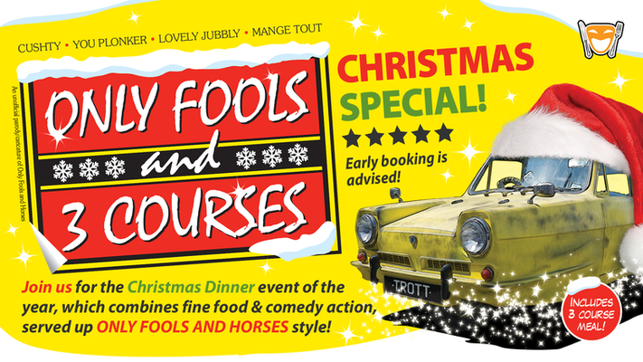 Only Fools and 3 Courses - Christmas Dining Invitation.